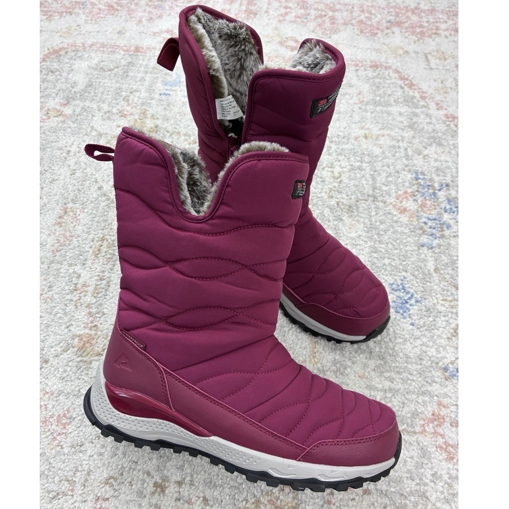 Ozark Trail Women's 7 Waterproof Puffer Winter Snow Boots 200g 3M Thinsulate